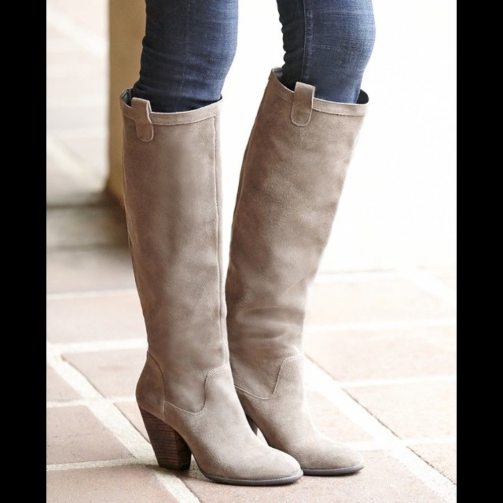 Sole Society Knee High Suede Rumer Boots Sz 9